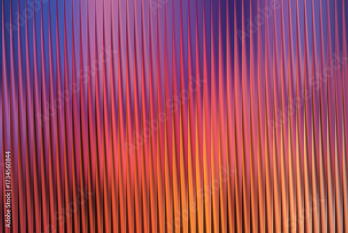 Illustration of abstract background with vertical lines in pink, purple and orange colors