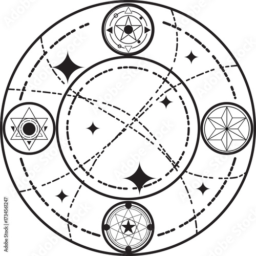 fantasy magic circle Create magic circles and cast spells.,Destiny of Stars and Adventure, Witches, wizards, and the magic realm.