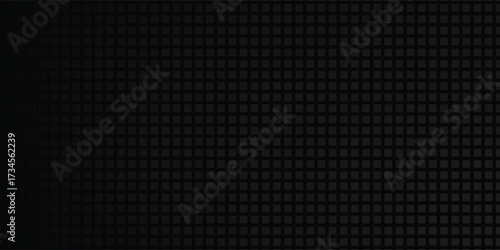 Dark grey abstract wide horizontal banner with hexagon carbon fiber grid and orange luminous lines.