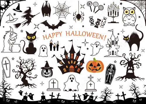 set of halloween icons