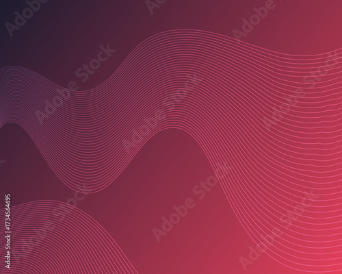 Abstract Wavy Line texture Background with Gradient Flow