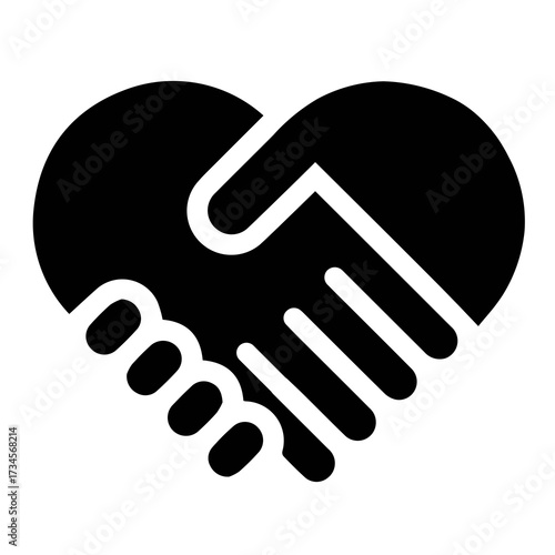 Heartfelt handshake uniting collaboration and trust symbolizing partnership agreement success