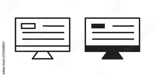 Web appsS icons in line stroke outline art and clip art