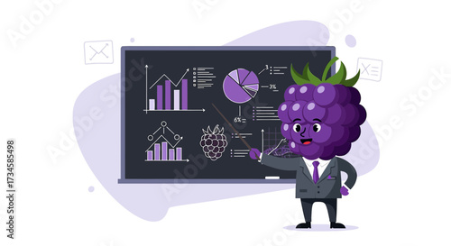 Berry good analysis: A blackberry teaches data analytics with charts and graphs for fruity