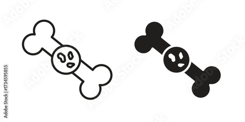Multiple myeloma icons in line stroke outline art and clip art