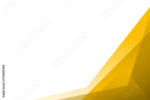 Abstract Yellow line shape overlaps modern background with white space for text and message. template design