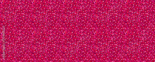 Glitter background in bright pink tones, sparkling sequin pattern with shimmering texture. Seamless vector design for packaging, christmas decor, and creative festive projects. Drag to swatches panel