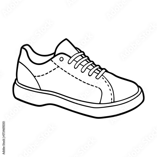 sport shoes vector illustration