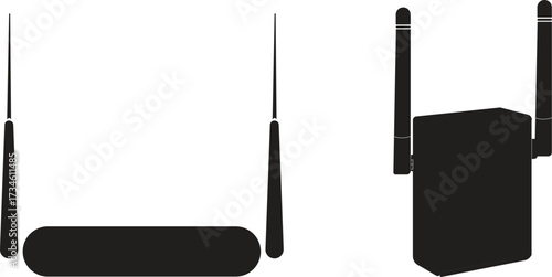 vector illustration of a silhouette of a microphone