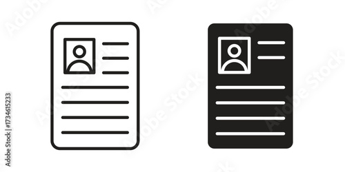 Curriculum icons in line stroke outline art and clip art