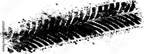 Wallpaper Mural Vector black-and-white tire tracks and skid marks isolated white background. Tire trace track wheels texture and background, Auto tire tread grunge, Car wheel tyre tread track black tyre print,  Torontodigital.ca