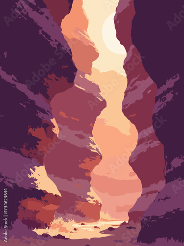 Antelope Canyon, USA – slot-canyon sinuous sandstone waves lit by shafted sunbeams, warm orange striations, no people