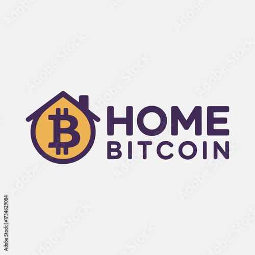 Crypto house logo design idea