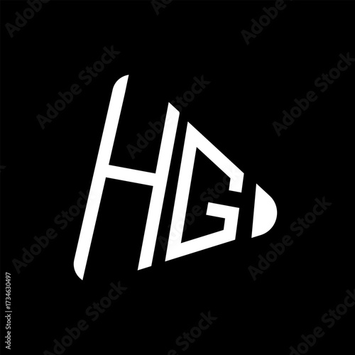 hg letter logo design. hg creative initials letter logo concept. hg letter design.
