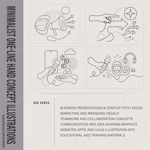  Faceless Man Petting Cat Minimalist Line Art of Calm Moment with Pet and Book
