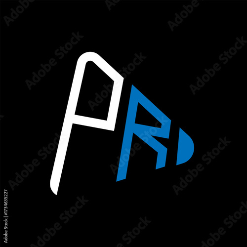 pr letter logo design. pr creative initials letter logo concept. pr letter design.
