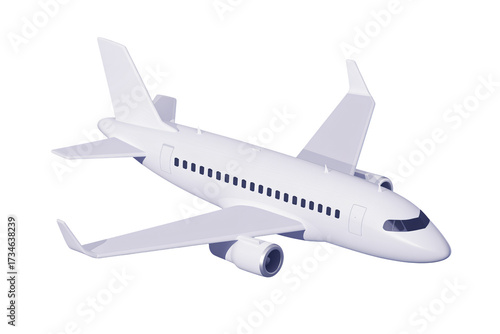 Sleek airplane model ready for takeoff, perfect for aviation enthusiasts and travel-related projects, representing freedom, adventure, and modern design