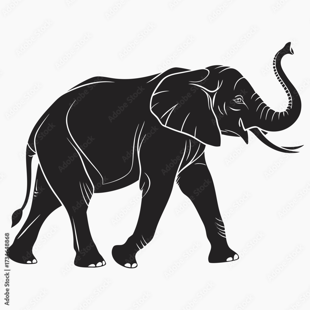 Naklejka premium Elephant Vector Illustration