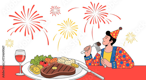 Celebrate the new year or any special event with a delicious steak and enjoy fireworks in the sky