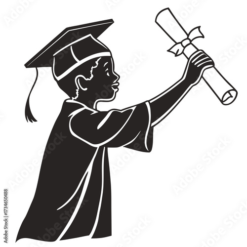 graduate with diploma