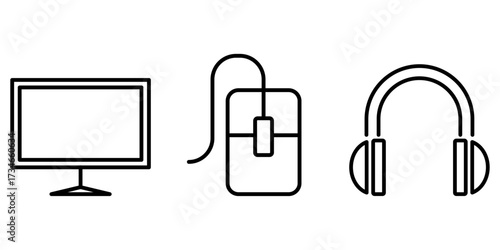 Vector illustration of paper clips on a white background with a padlock icon symbolizing security