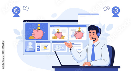 Financial advisor explaining investment strategies for saving money and building wealth