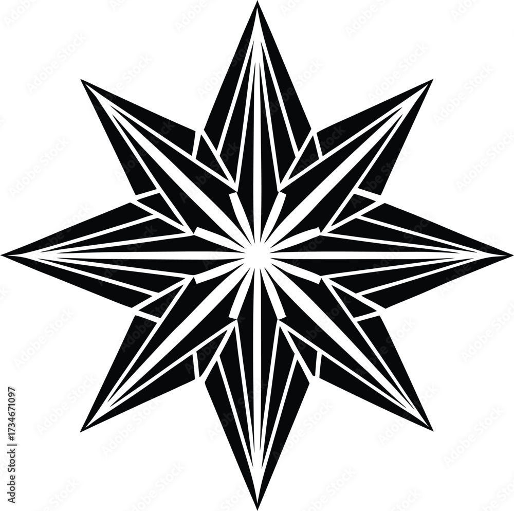 Obraz premium Abstract geometric patterns with vibrant color gradients in digital art isolated on transparent background