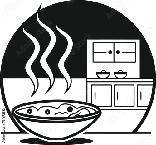 Collection of coffee bakery and kitchen icons isolated on transparent background
