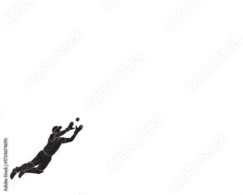 Black vector silhouette of a man and boy golf player with a golf club illustrating the sport