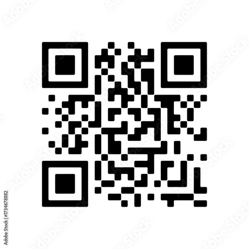 QR Code Image High-Resolution Scan for Instant Information Access and Digital Connectivity, a modern symbol in black and white.