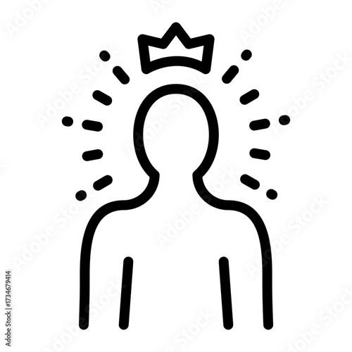 Self Respect simple line icon