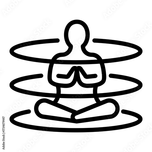 personal Boundaries simple line icon