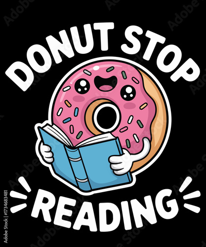 Donut Stop Reading Kawaii Teacher Preschool