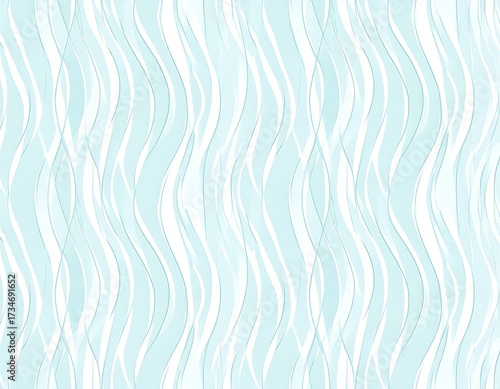 Abstract wavy pattern, blue and white, flowing lines, modern minimalist background