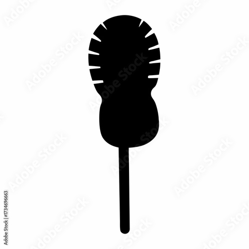 Black and white silhouette of a direction signpost pointing in opposite directions