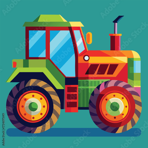 toy tractor with a trailer