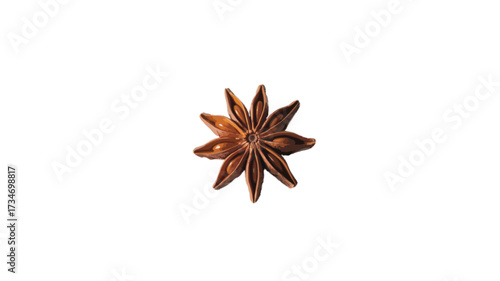 star anise isolated on transparent background