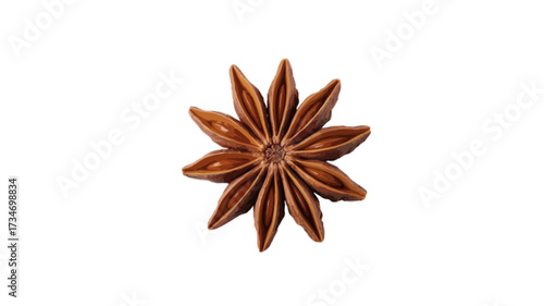 star anise isolated on transparent background