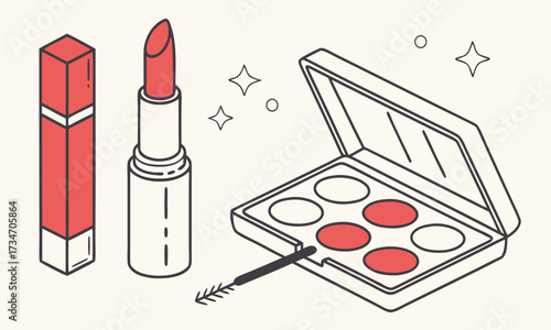 set of make up brushes
