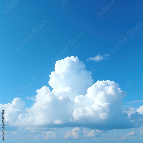 Wallpaper Mural A large white cloud in the middle of a blue sky. Torontodigital.ca