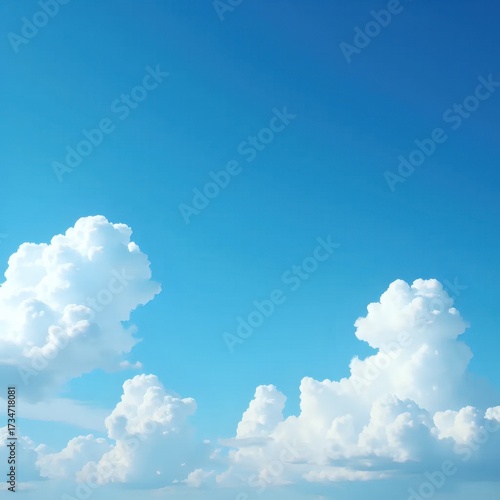 Wallpaper Mural A blue sky with a bunch of white clouds in it. Torontodigital.ca
