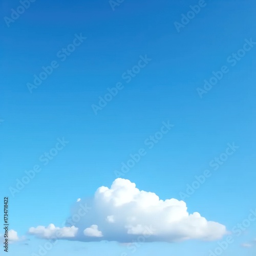 Wallpaper Mural A large white cloud in the middle of a blue sky. Torontodigital.ca