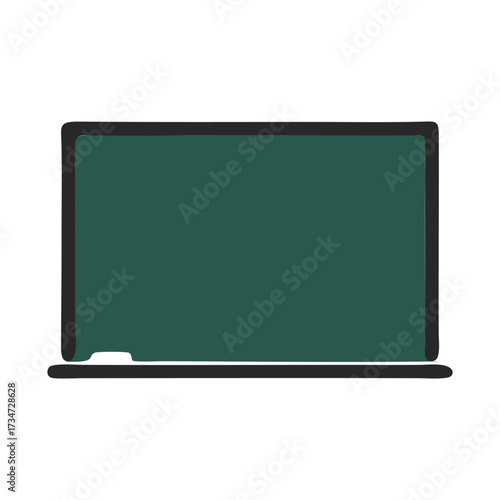 vector blackboard with white chalk