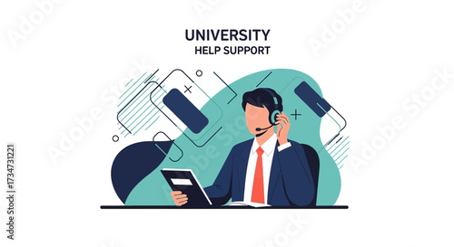 University Help Support: An Illustrative Image for Academic Assistance Services