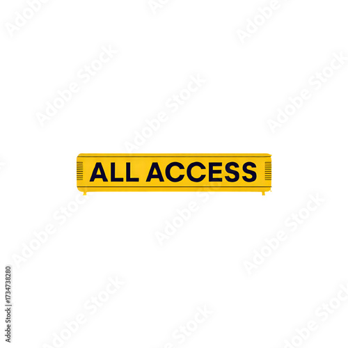 Unlock opportunities with this vibrant all access sign