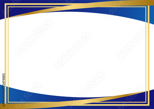 青と金のおしゃれなビジネス背景3