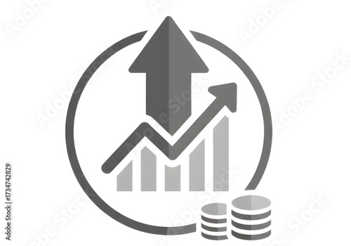  Minimal icon of an expense tracker — no background, no shadow PNG