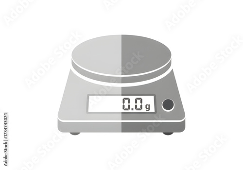  Minimal icon of a food scale with display — no background, no shadow PNG