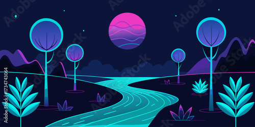 abstract background with flowers