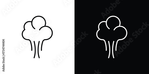 Steam icon in black and white linear versions